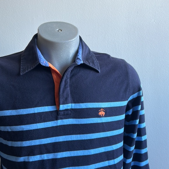 Brooks Brothers Long Sleeve Polo Shirt Size Medium - Picture 2 of 8